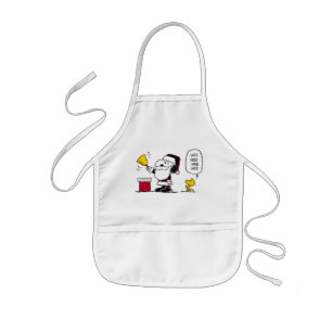 Jordnötter Snoopy & Woodstock Santa Bell Ringer Barnförkläde