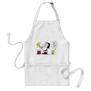 Jordnötter Snoopy & Woodstock Santa Bell Ringer Förkläde