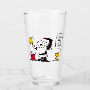 Jordnötter Snoopy & Woodstock Santa Bell Ringer Glaskopp