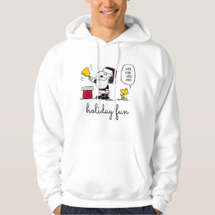 Jordnötter Snoopy & Woodstock Santa Bell Ringer Hoodie
