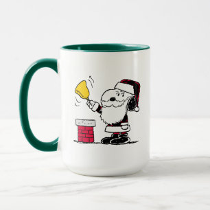 Jordnötter Snoopy & Woodstock Santa Bell Ringer Mugg