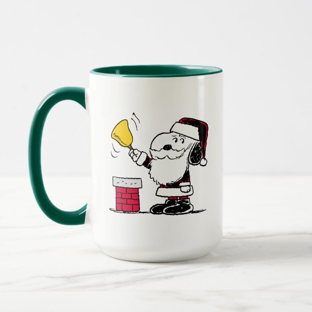 Jordnötter | Snoopy & Woodstock Santa Bell Ringer Mugg (Vänster)