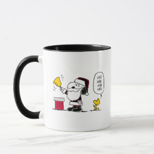 Jordnötter Snoopy & Woodstock Santa Bell Ringer Mugg