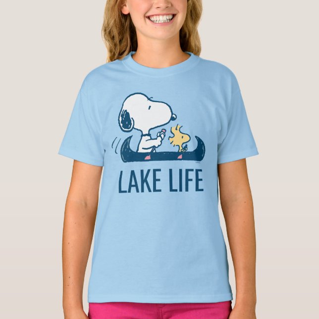 Jordnötter | Snoopy & Woodstock Sjö Life T Shirt (Framsida)