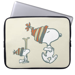 Jordnötter   Snoopy & Woodstock Ski Resa 2 Laptop Fodral