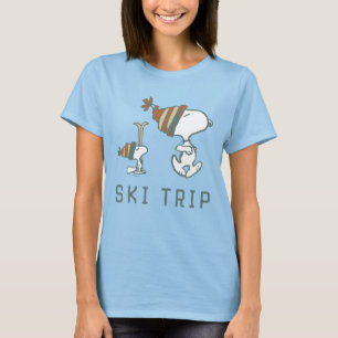 Jordnötter Snoopy & Woodstock Ski Resa 2 T Shirt