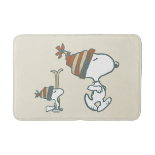 Jordnötter   Snoopy & Woodstock Ski Resa Badrumsmatta
