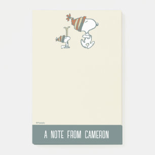 Jordnötter   Snoopy & Woodstock Ski Resa Post-it Block