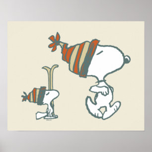 Jordnötter   Snoopy & Woodstock Ski Resa Poster
