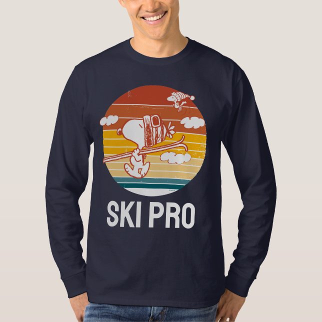 Jordnötter | Snoopy & Woodstock Ski Resa T Shirt (Framsida)