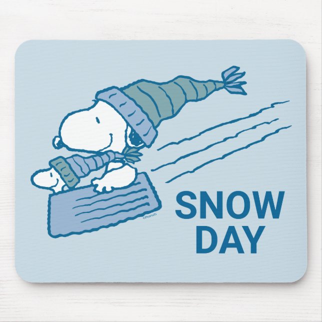 Jordnötter | Snoopy & Woodstock Sleding Musmatta (Framsidan)