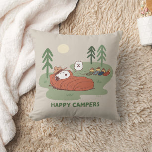 Jordnötter   Snoopy & Woodstock Sleeping Campers Kudde