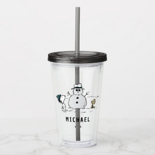 Jordnötter   Snoopy & Woodstock Snögubbe   Lägg ti Take Away Mugg