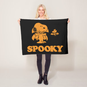 Jordnötter Snoopy & Woodstock Spooky Fleecefilt