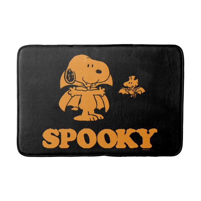 Jordnötter | Snoopy & Woodstock Spooky Vampres Badrumsmatta (Framsidan)