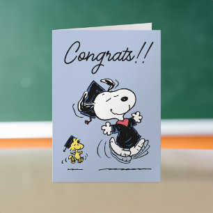 Jordnötter Snoopy & Woodstock Studenten Kort