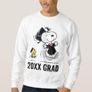Jordnötter Snoopy & Woodstock Studenten Lång Ärmad Tröja