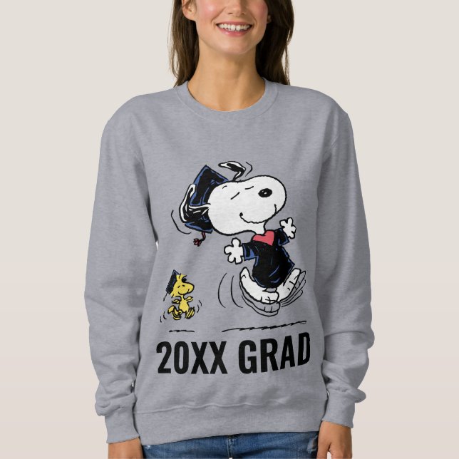 Jordnötter | Snoopy & Woodstock Studenten T Shirt (Framsida)