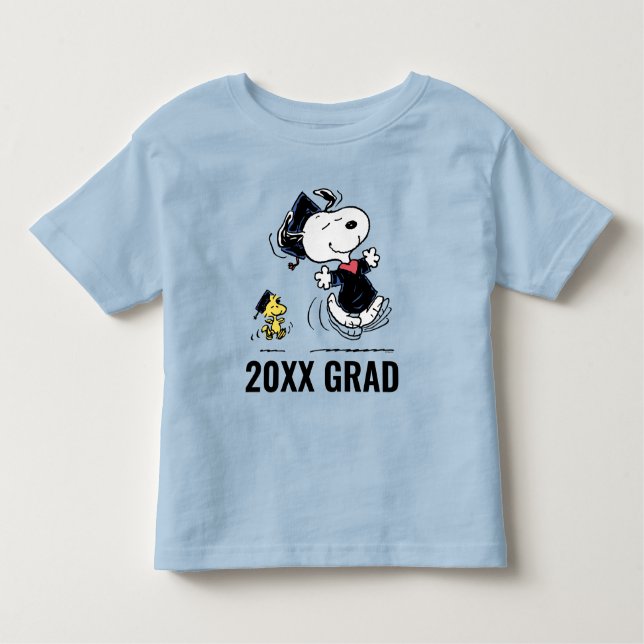 Jordnötter | Snoopy & Woodstock Studenten T Shirt (Framsida)