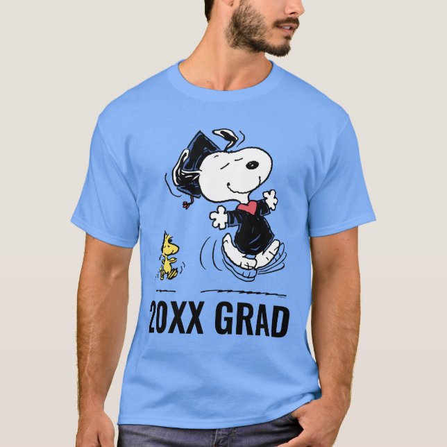 Jordnötter | Snoopy & Woodstock Studenten T Shirt (Framsida)