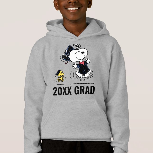 Jordnötter | Snoopy & Woodstock Studenten T Shirt (Framsida)