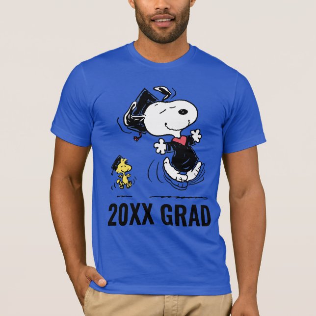Jordnötter | Snoopy & Woodstock Studenten T Shirt (Framsida)