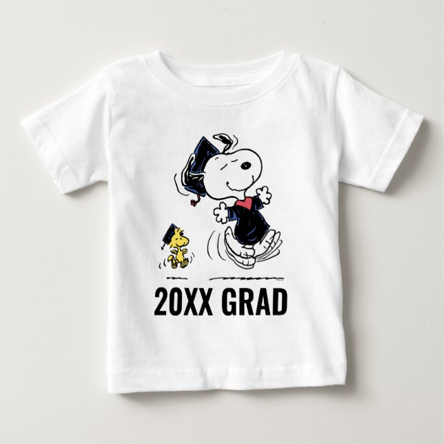 Jordnötter | Snoopy & Woodstock Studenten T Shirt (Framsida)