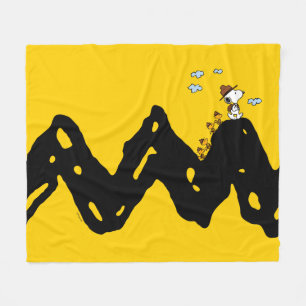 Jordnötter   Snoopy & Woodstock Troop Hike Fleecefilt