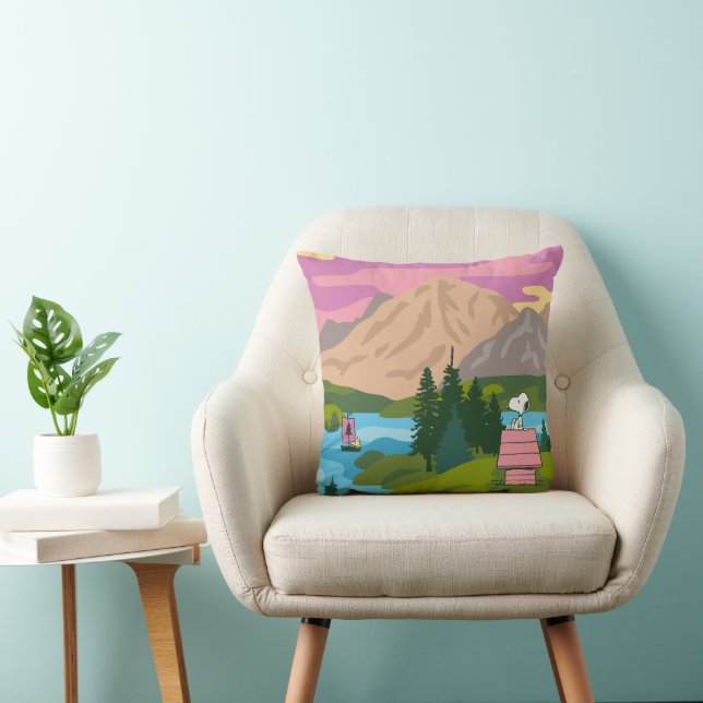 Jordnötter | Snoopy & Woodstock, Underbara utomhus Kudde (Stol)