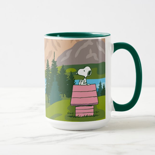 Jordnötter | Snoopy & Woodstock, Underbara utomhus Mugg (Höger)