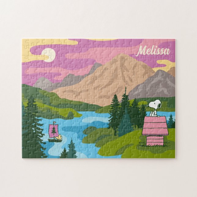 Jordnötter | Snoopy & Woodstock, Underbara utomhus Pussel (Horisontell)