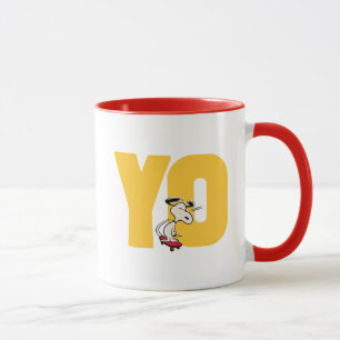Jordnötter Snoopy YO Skateboard Mugg