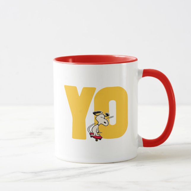 Jordnötter | Snoopy YO Skateboard Mugg (Höger)