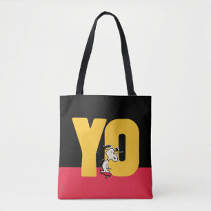 Jordnötter Snoopy YO Skateboard Tygkasse