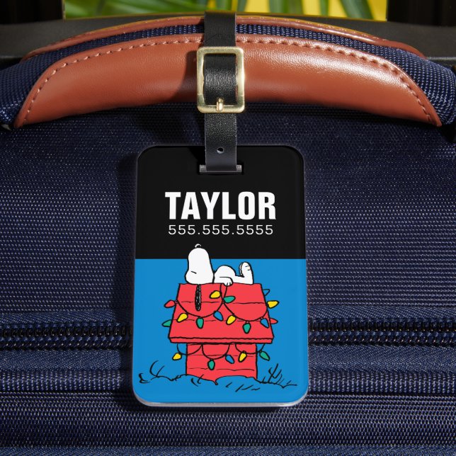 Jordnötter | Snoopys Hund House with Ljus Bagagebricka (Framsida Insitu 2)