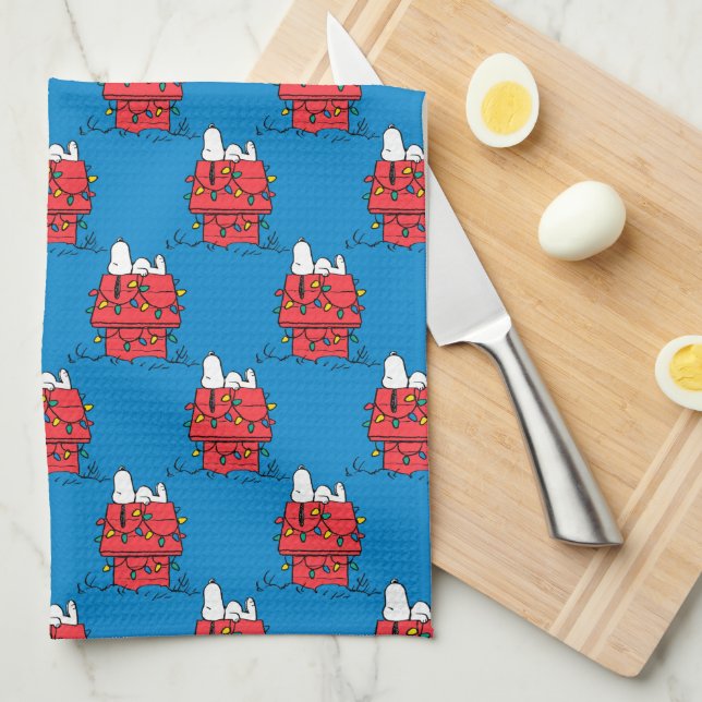 Jordnötter | Snoopys Hund House with Ljus Kökshandduk (Vikt i Fjärdedel)