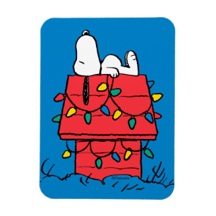 Jordnötter Snoopys Hund House with Ljus Magnet