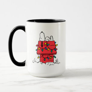 Jordnötter Snoopys Hund House with Ljus Mugg