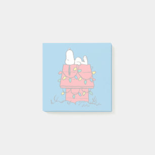 Jordnötter   Snoopys Hund House with Ljus Post-it Block