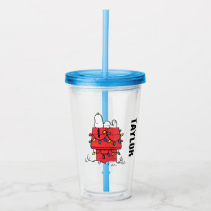 Jordnötter Snoopys Hund House with Ljus Take Away Mugg