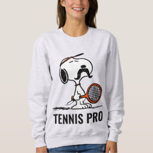 Jordnötter   Snoopys Mustache Spelar tennis T Shirt