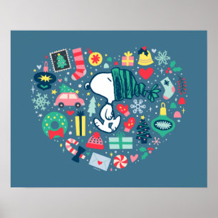 Jordnötter   Snopy Helgdag Happeart Poster