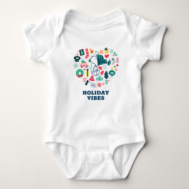 Jordnötter | Snopy Helgdag Happeart T Shirt (Framsida)