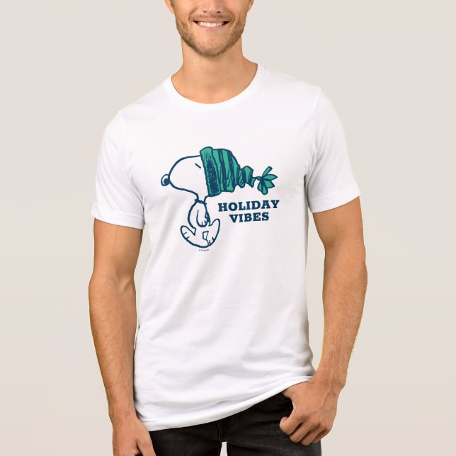 Jordnötter | Snopy Helgdag Happeart T Shirt (Framsida)