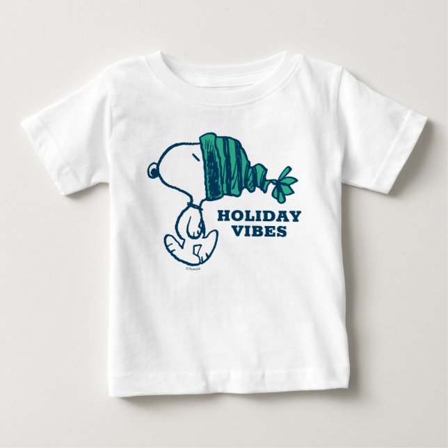Jordnötter | Snopy Helgdag Happeart T Shirt (Framsida)