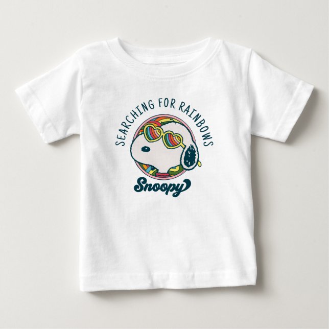Jordnötter | Solglasögon av noopy Rainbow Heart T Shirt (Framsida)
