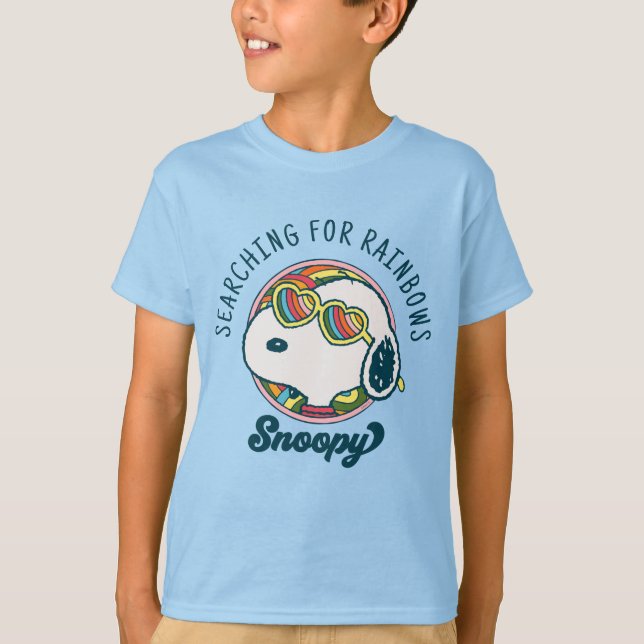 Jordnötter | Solglasögon av noopy Rainbow Heart T Shirt (Framsida)