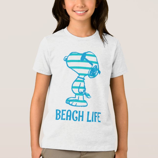 Jordnötter | Solglasögon av snoopy Rand T Shirt (Framsida)