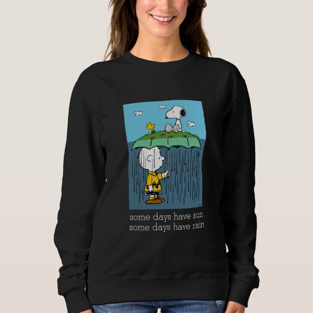 Jordnötter | Solig Dag Regnig Dag Hälften & Hälfte T Shirt (Framsida)