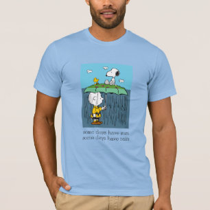 Jordnötter Solig Dag Regnig Dag Hälften & Hälfte T Shirt